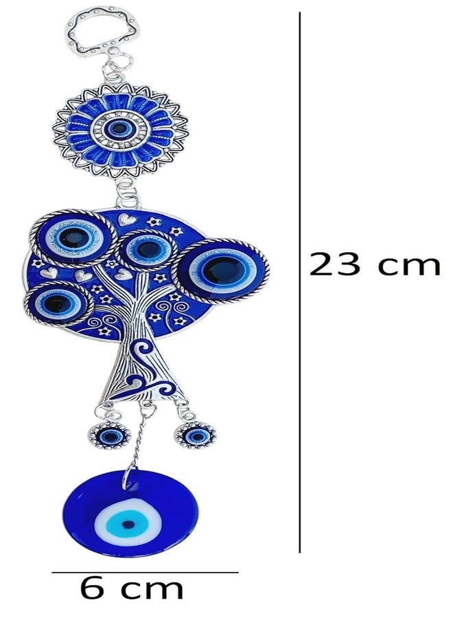 ARTISKRITI Evil Eye Hanging for House Main Entrance Door Decoration, Evil Eye Charm Tree Nazar Battu for Good Luck, Prosperity and Protection - Image 4